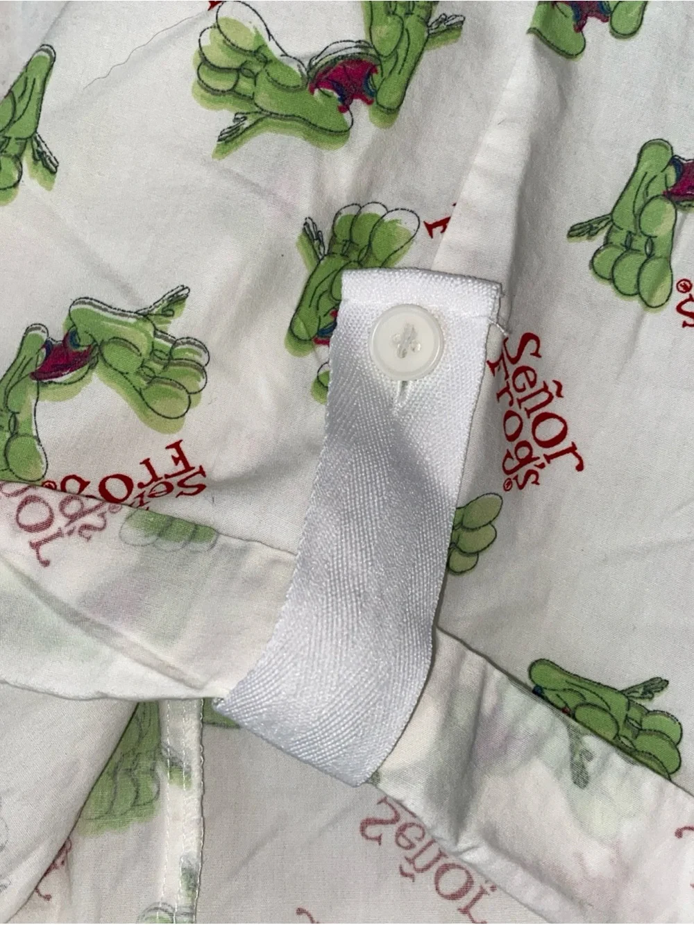 Senor‎ Frogs Bahamas Sleepwear Pajama Bottoms Frogs Feet Size Large Cotton